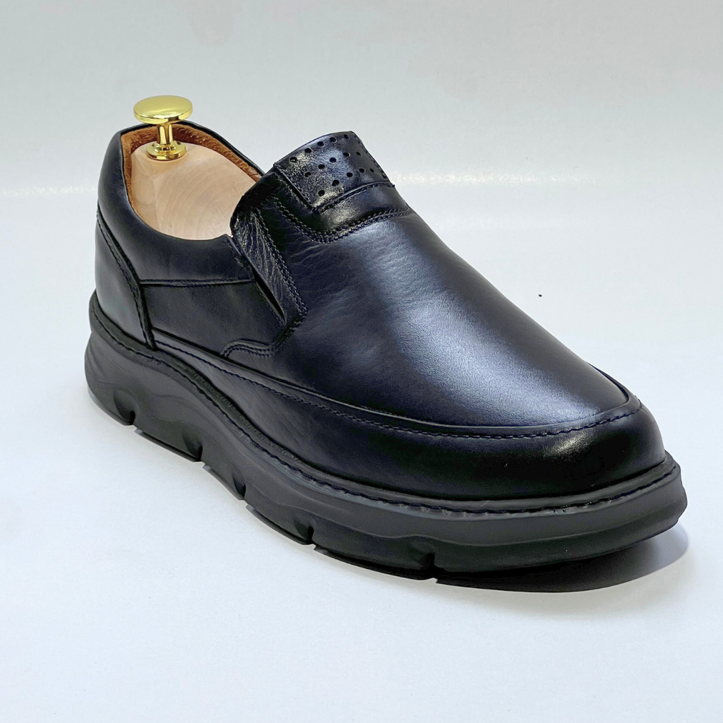 Chaussures Médicales Pour Soins Adaptés 100% cuir NOIR REF 1032