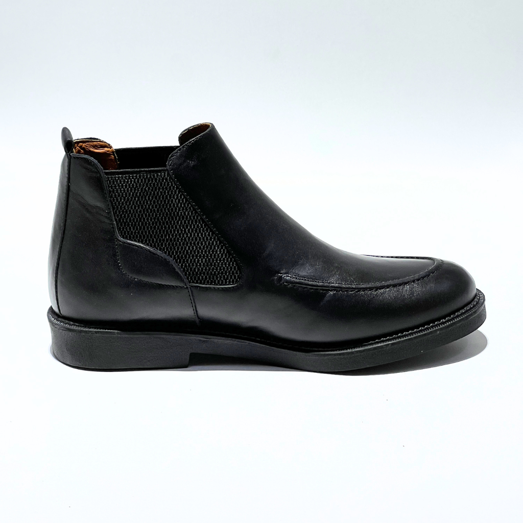 Chelsea Boots Homme -100% Cuir Noir REF 033
