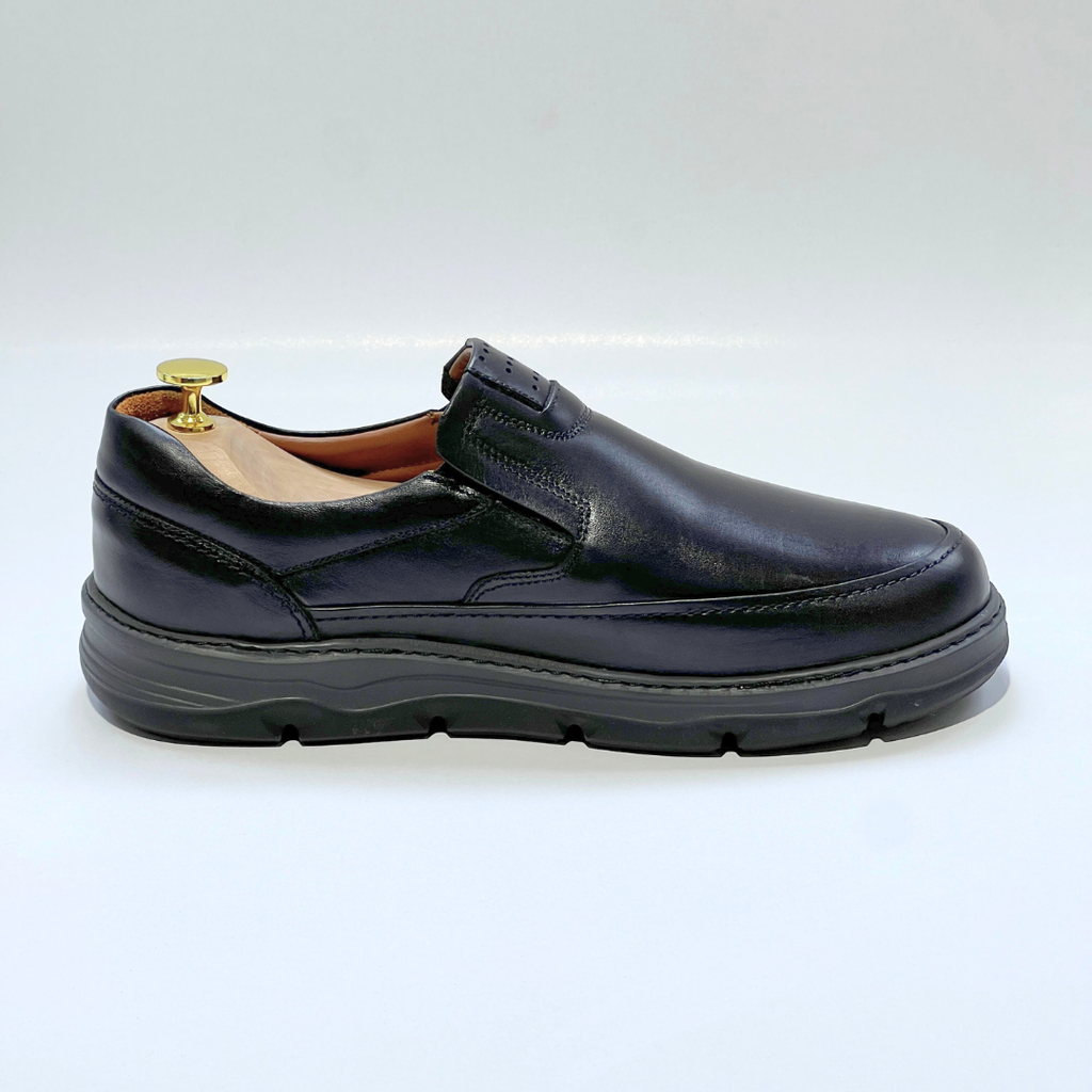 Chaussures Médicales Pour Soins Adaptés 100% cuir NOIR REF 1032