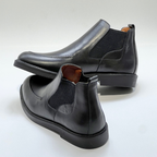 Chelsea Boots Homme -100% Cuir Noir REF 033