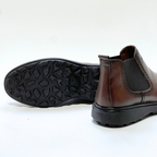Bottines-Volzaro Médical 100% Cuir Ultras Confort Marron New REF 721