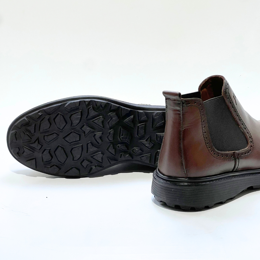 Bottines-Volzaro Médical 100% Cuir Ultras Confort Marron New REF 721