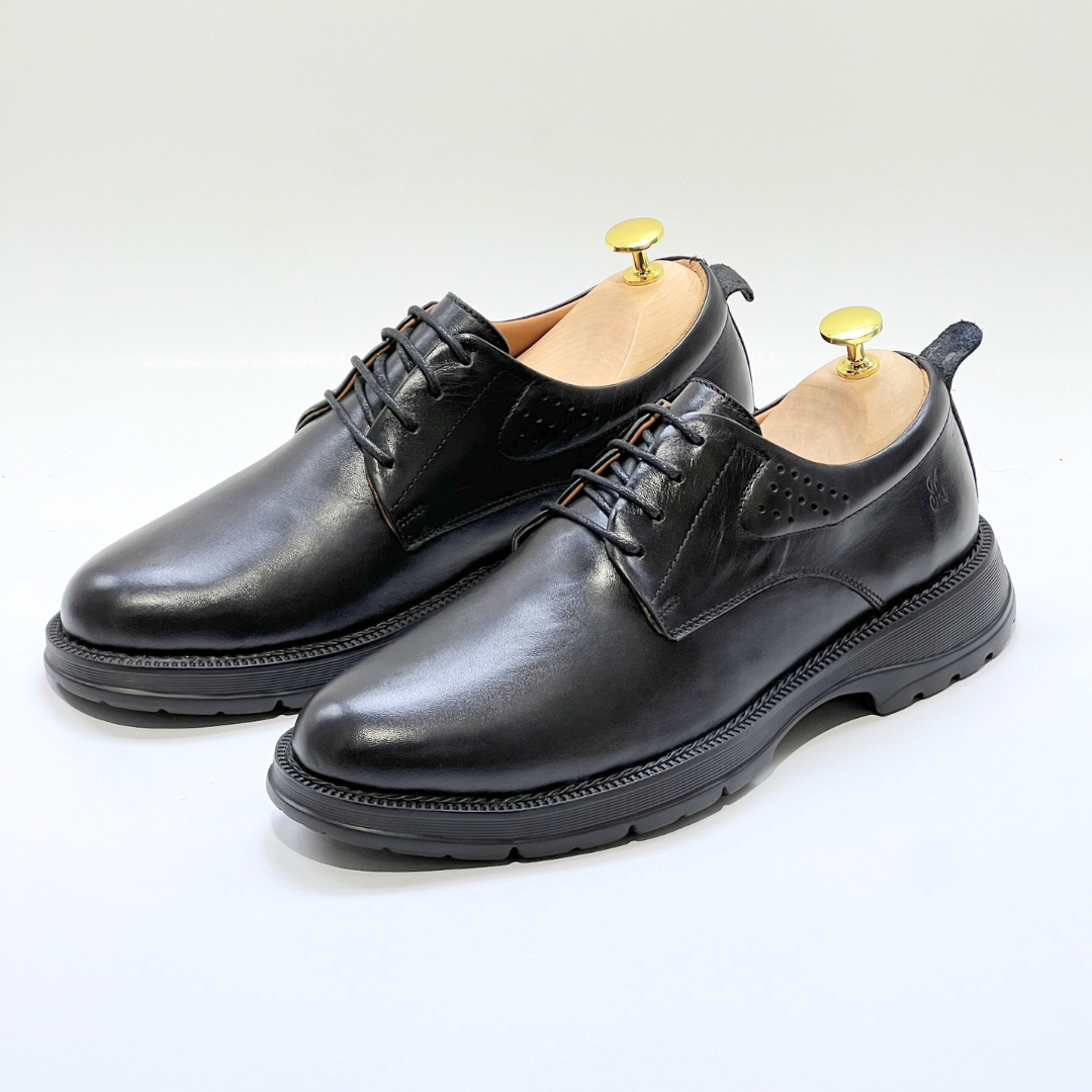 Tifano Chaussure Homme Ultra Médical 100% En Cuir NOIR REF 1028