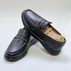 Mocassin Volzaro Ultras Confortable 100% CUIR Grainé NOIR REF 643