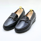 SYENNESIS - Mocassins homme 100% Cuir NOIR -REF 2002