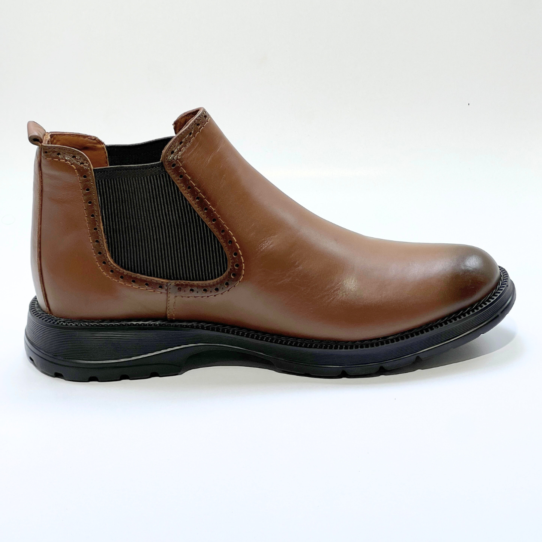 BOOTS OWEN MEDIDAL EN CUIR 100% TABA REF 721