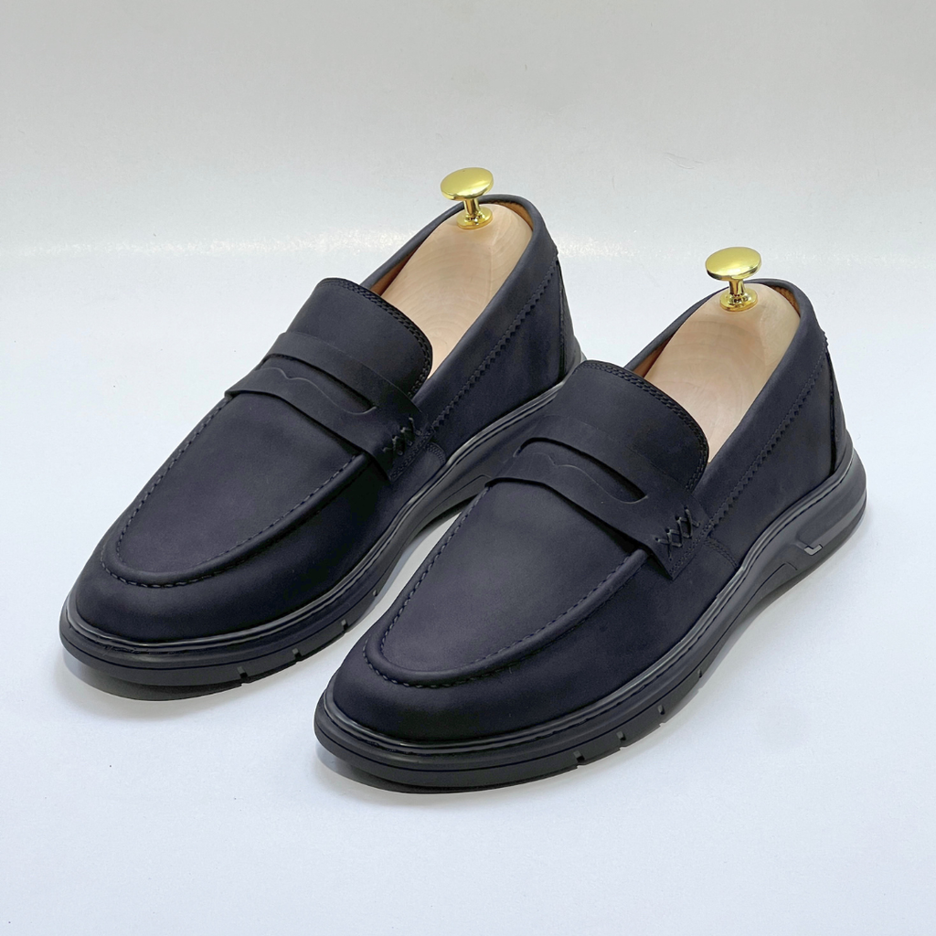 Mocassin Volzaro Ultras Confortable 100% CUIR nubuck NOIR REF 643