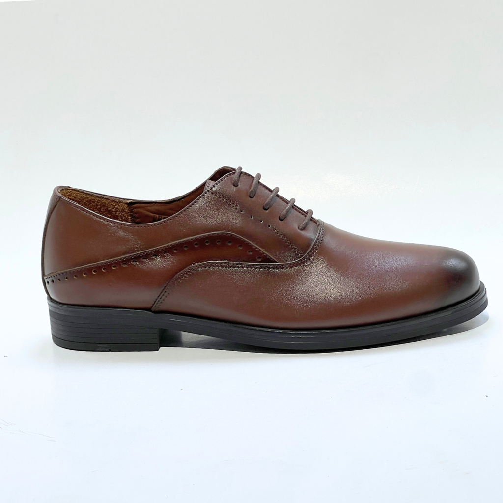 CHaussures pour costumme LANDON en Cuir MARRON REF 078