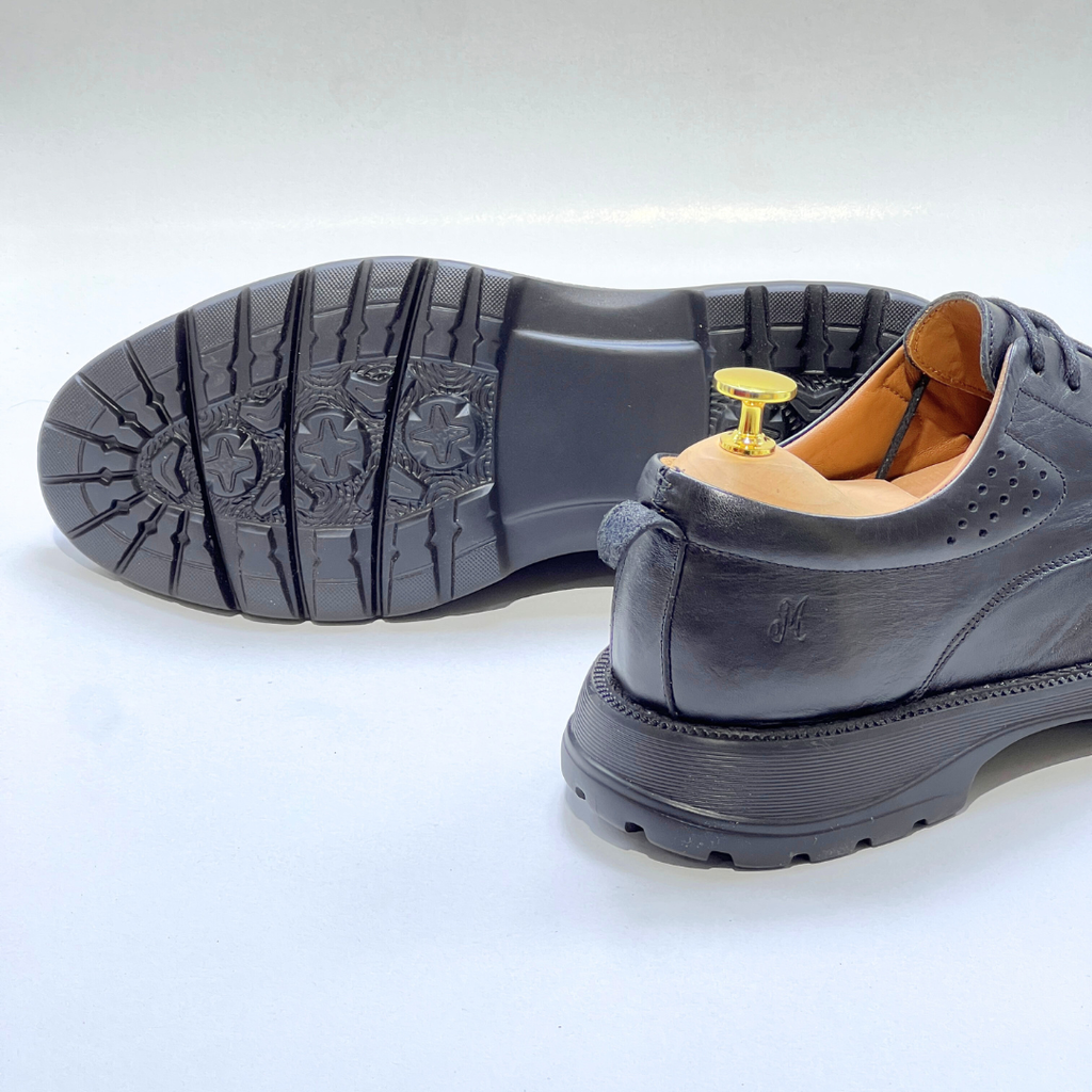 Tifano Chaussure Homme Ultra Médical 100% En Cuir NOIR REF 1028