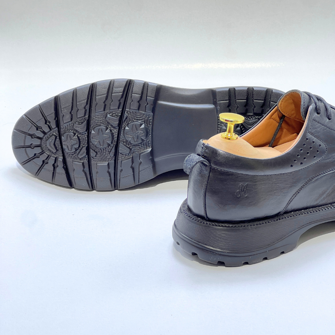 Tifano Chaussure Homme Ultra Médical 100% En Cuir NOIR REF 1028