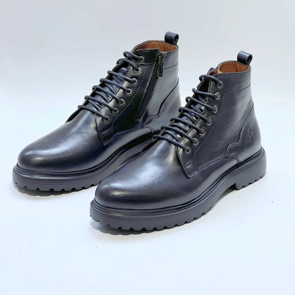 Bottine En Cuir 100% Gustavo 805 NOIR