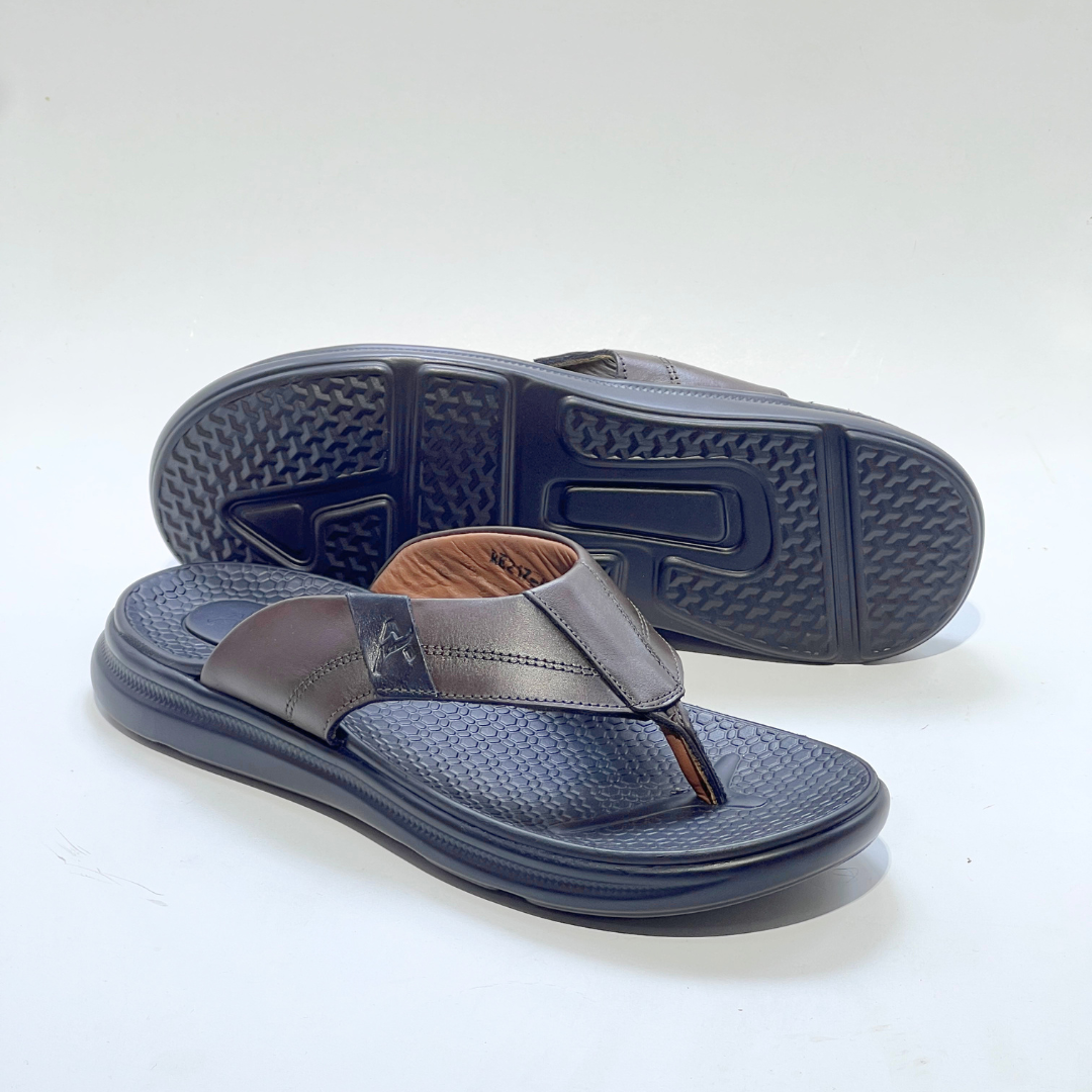Sandal Homme Super Médical 100% Cuir marron REF 217