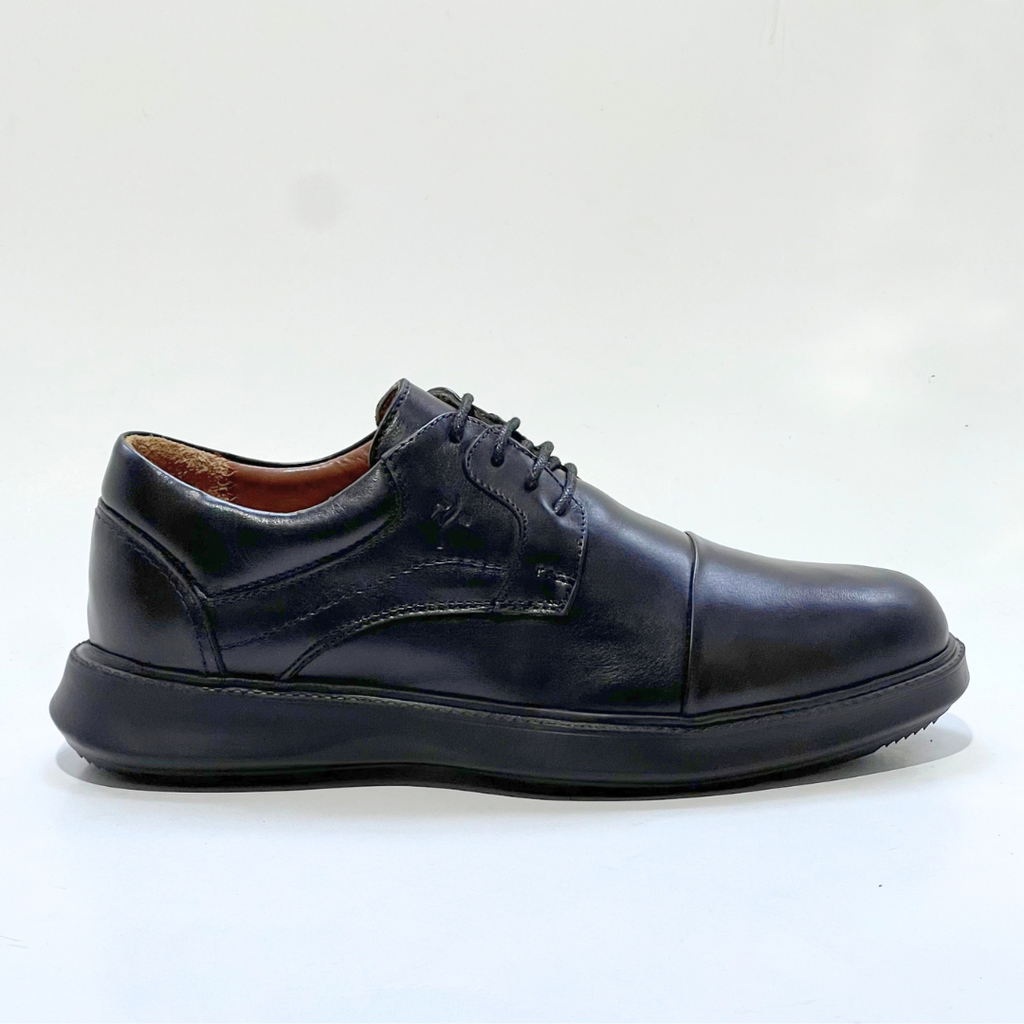 Chaussure Pour Homme Médical En Cuir 100% NOIR Ref 051