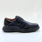 Chaussure Pour Homme Médical En Cuir 100% NOIR Ref 051
