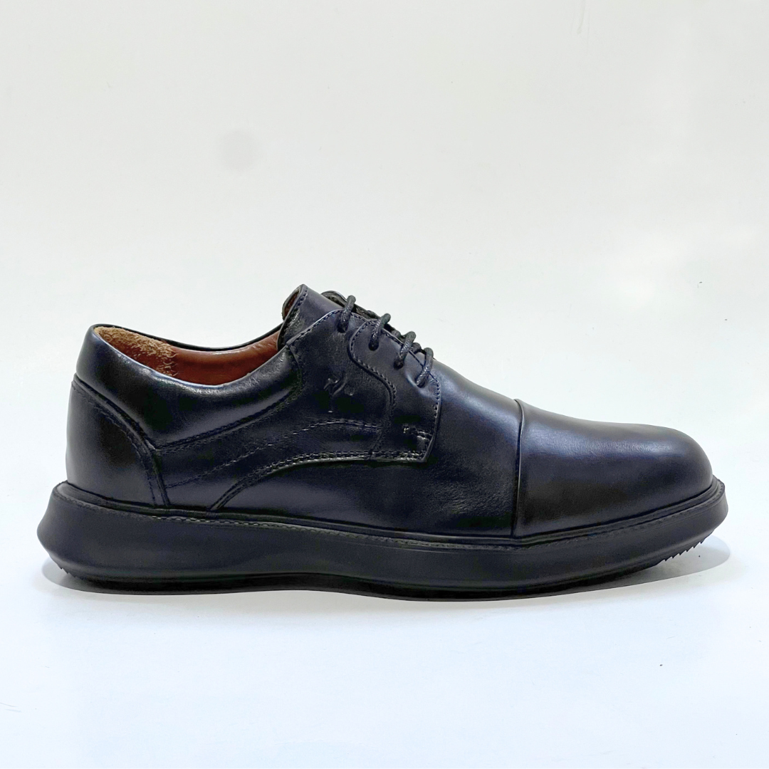 Chaussure Pour Homme Médical En Cuir 100% NOIR Ref 051