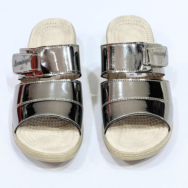 Sandale medicale Confort pour femme V032 couleur NICKEL