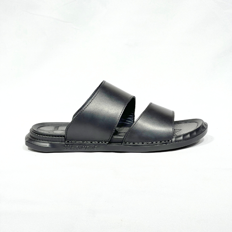 SANDALE MEDICAL EN CUIR 100% NOIR REF 218