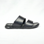 SANDALE MEDICAL EN CUIR 100% NOIR REF 218