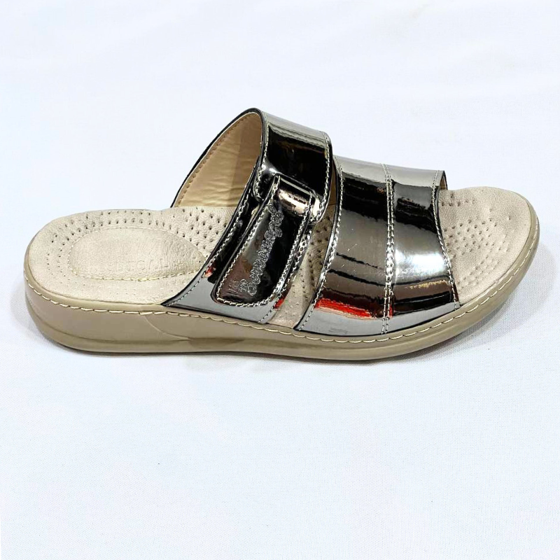 Sandale medicale Confort pour femme V032 couleur NICKEL