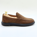 Mocassin Volzaro Ultras Confortable 100% CUIR nubuck TABAC REF 643