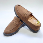 Mocassin Volzaro Ultras Confortable 100% CUIR nubuck TABAC REF 643