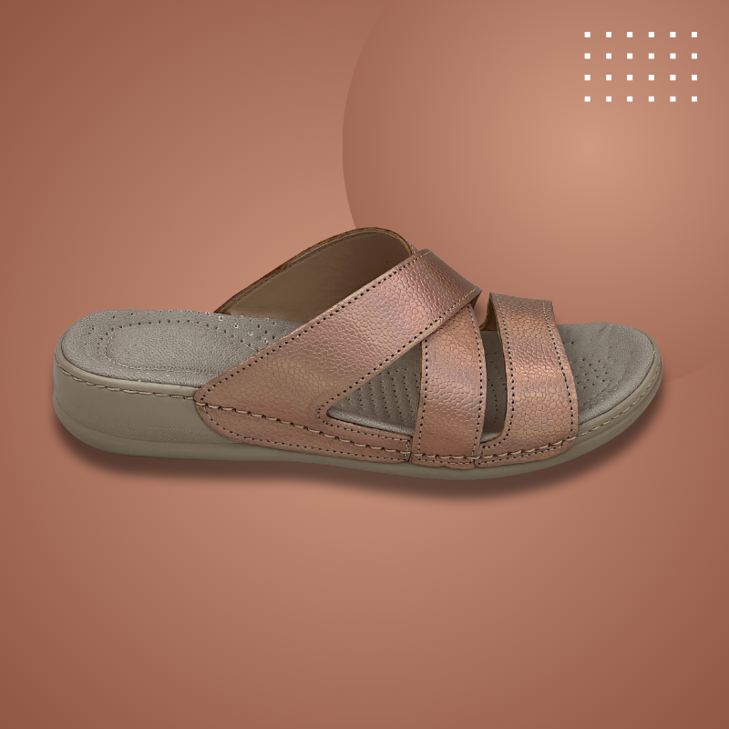 Sandale medicale Confort pour femme Z030 couleur BRONZE