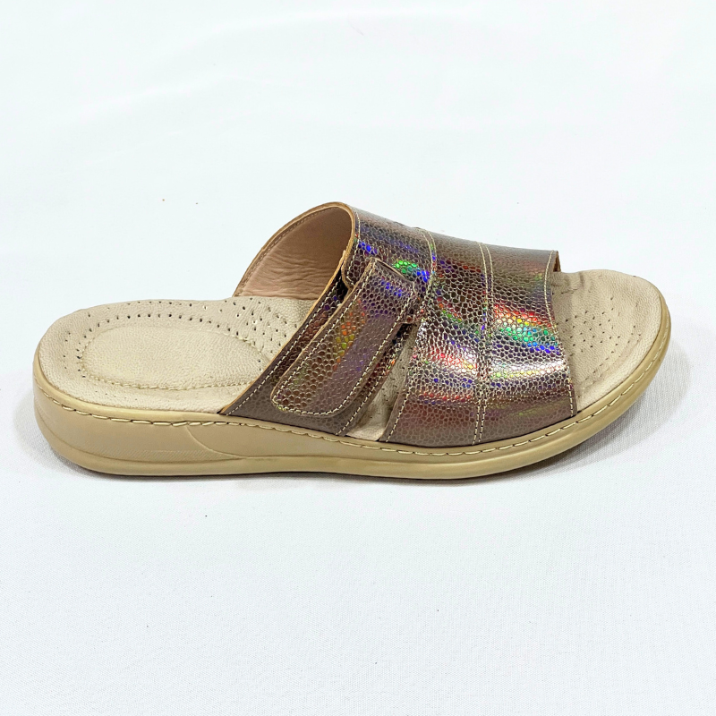 Sandale medicale Confort pour femme Z032 couleur NICKEL