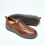 Basket Hommes 100% cuir MARRON réf 081