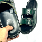 Léger – Sandales Hommes Médical 100% Cuir VERT REF 211