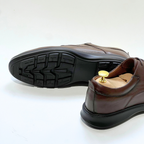 CHAUSSURES DE LUXE POUR HOMME MEDICAL 100% CUIR EN MARRON REF 014