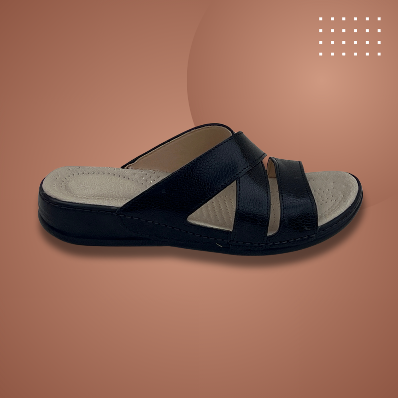 Sandale medicale Confort pour femme Z030 couleur NOIR