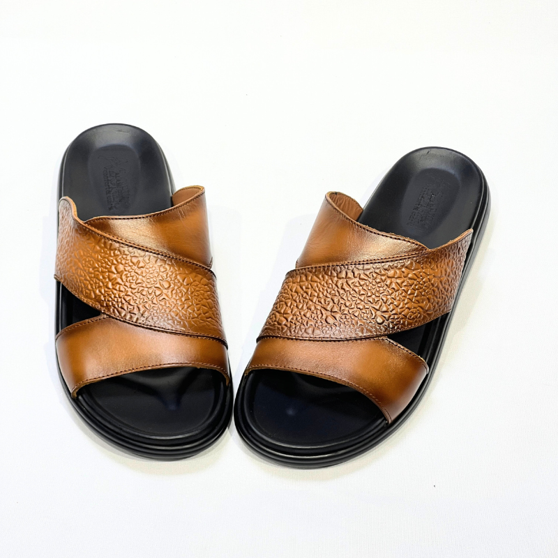 Tifano Sandales Pour Hommes 100% Cuir Médical TABA REF 214