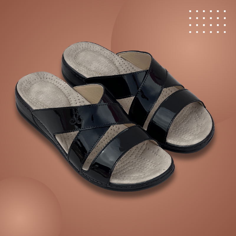Sandale medicale Confort pour femme V030 couleur NOIR