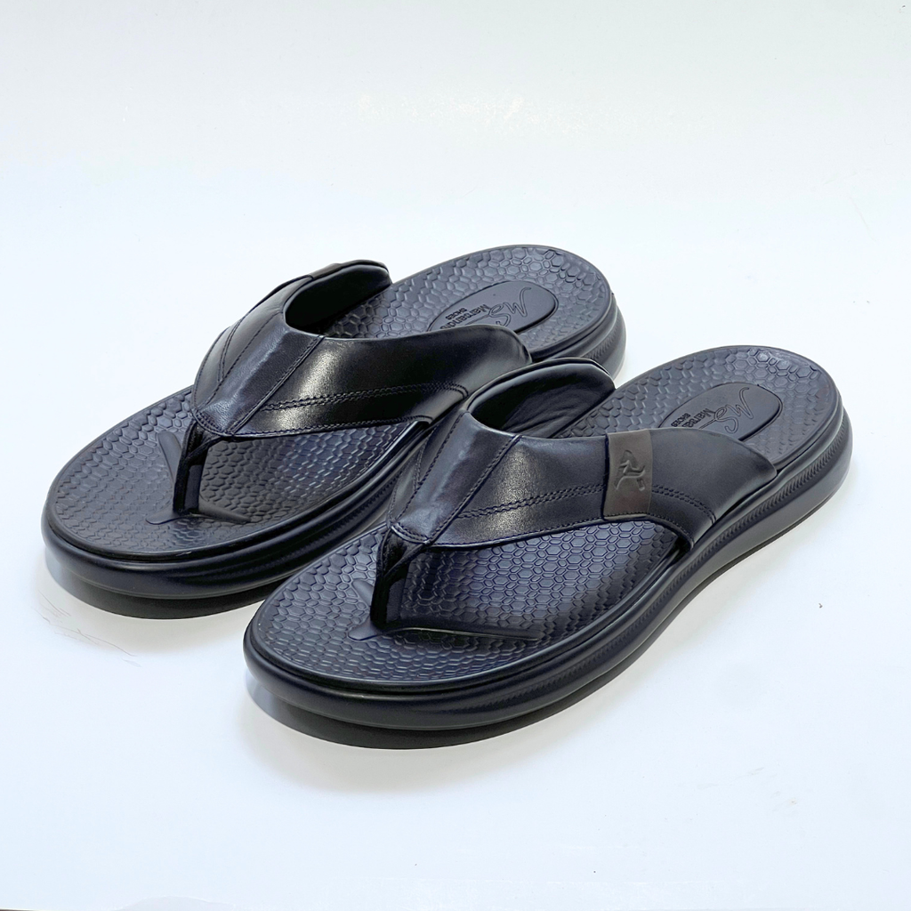 Sandal Homme Super Médical 100% Cuir NOIR REF 217