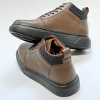 VOLZARO-Demi Bottine Médical 100% cuir MARRON REF 608