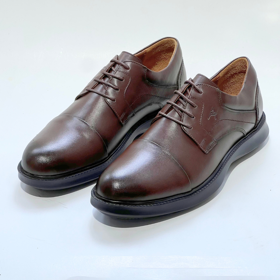 Chaussure Pour Homme Médical En Cuir 100% MARRON Ref 051