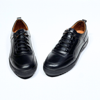 Basket Hommes 100% cuir NOIR réf 081