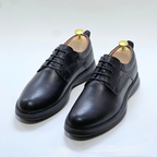 CHAUSSURES DE LUXE POUR HOMME MEDICAL 100% CUIR EN NOIR REF 014