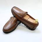 Brighton : Mocassin Homme 100% cuir TABAC-REF 2000