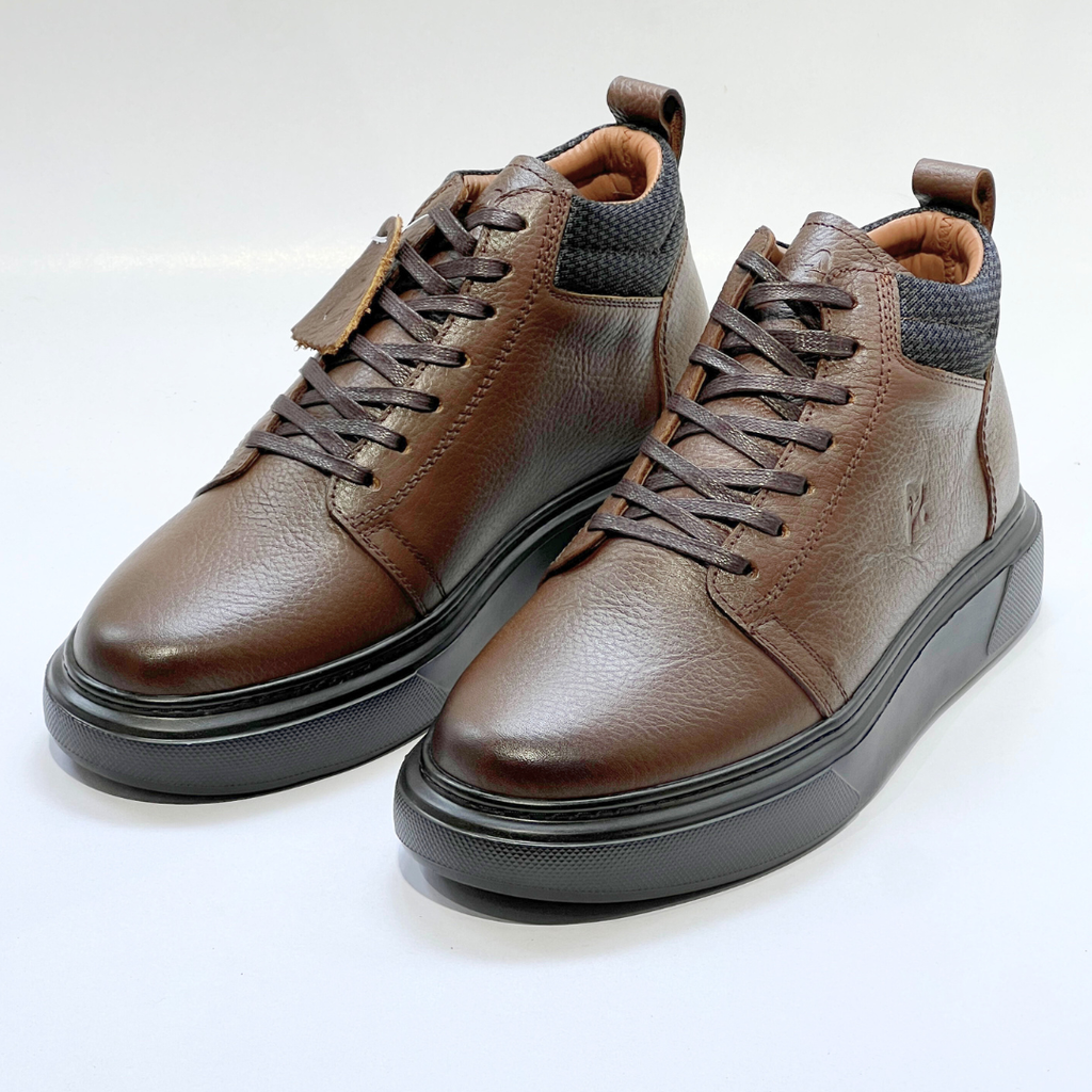VOLZARO-Demi Bottine Médical 100% cuir MARRON REF 608