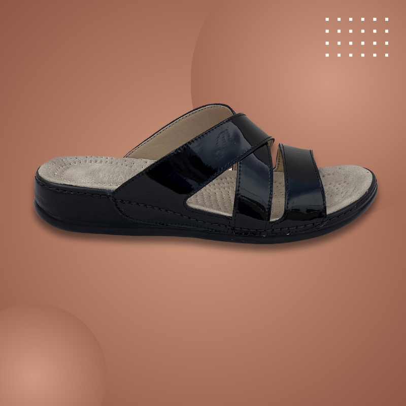 Sandale medicale Confort pour femme V030 couleur NOIR