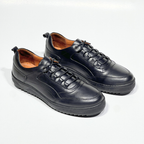 Basket Hommes 100% cuir NOIR réf 081