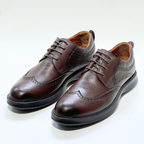 Chaussure BROGUE En Cuir 100% Médical MARRON REF 022