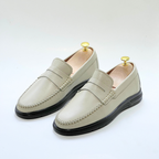 Denver: Mocassin Homme Médical - 100% Cuir Grainé BEIJ - ref 104