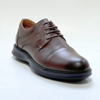 Chaussure Pour Homme Médical En Cuir 100% MARRON Ref 051