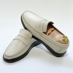 Denver: Mocassin Homme Médical - 100% Cuir Grainé BEIJ - ref 104
