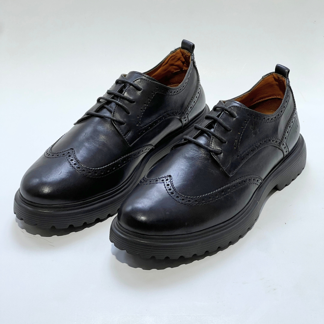 Chaussures Derby pour hommes Médical 100% cuir  REF 1001