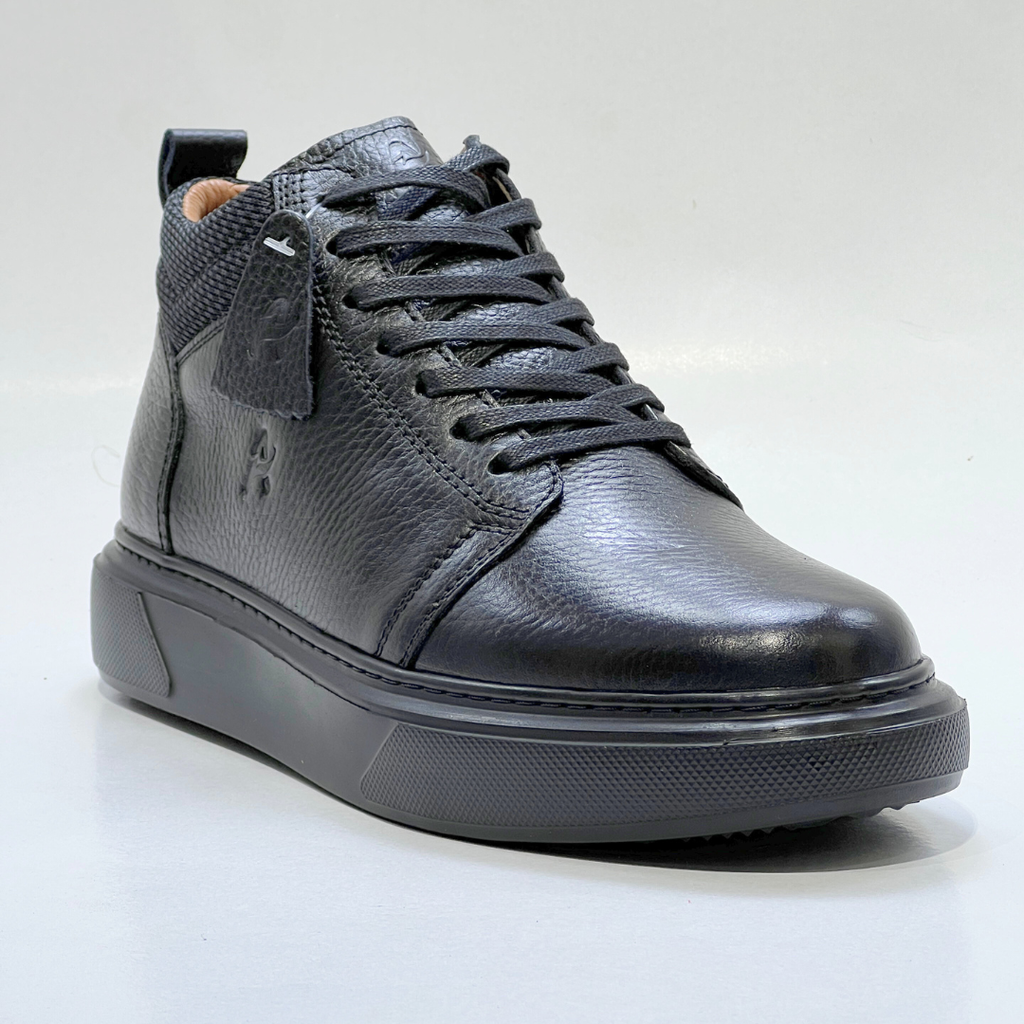VOLZARO-Demi Bottine Médical 100% cuir NOIR REF 608