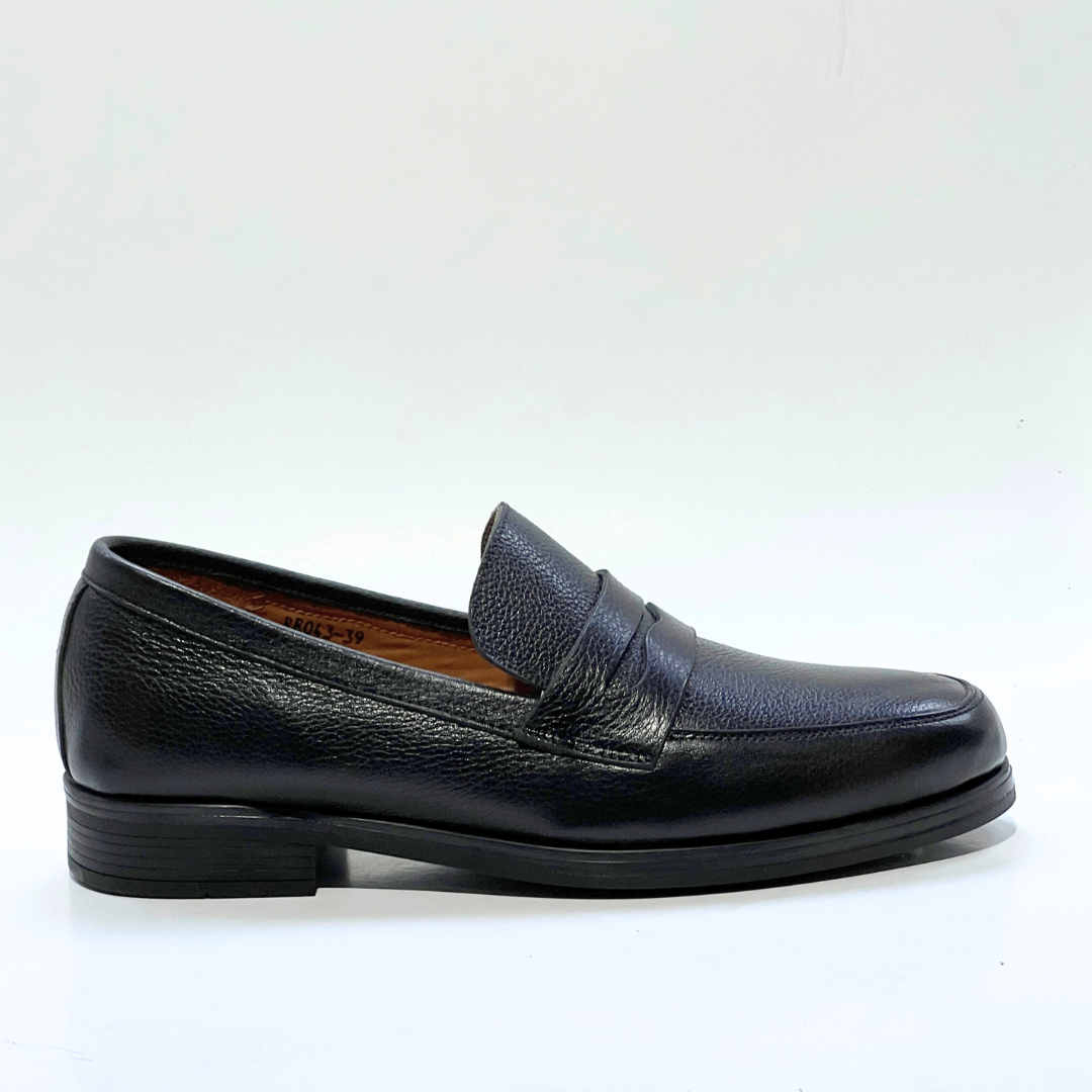 MOCASSIN Taylor en Cuir 100% NOIR REF 043