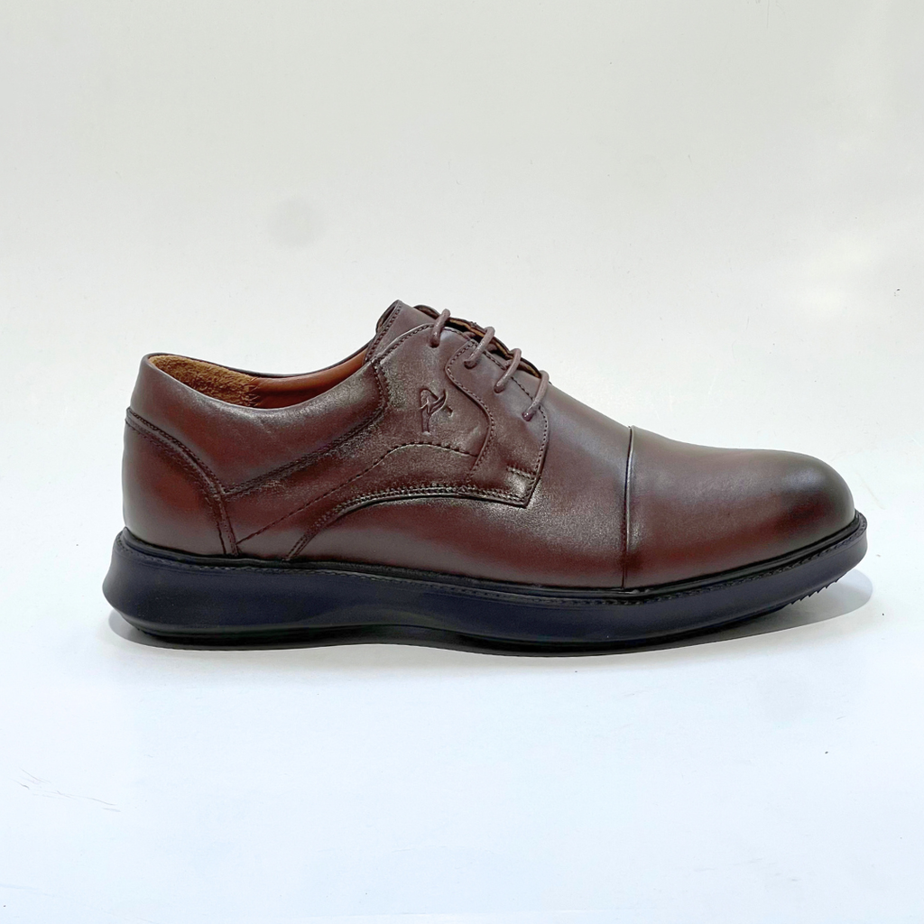 Chaussure Pour Homme Médical En Cuir 100% MARRON Ref 051